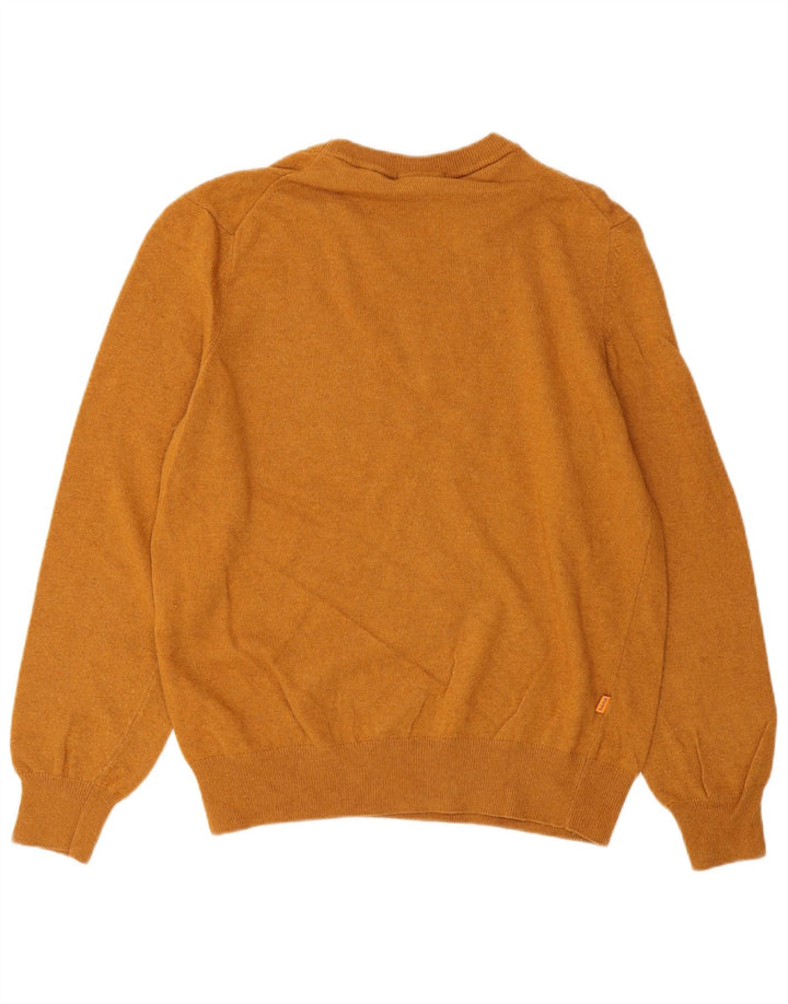 Suéter masculino TIMBERLAND Petite Crew Neck pequeno lã marrom