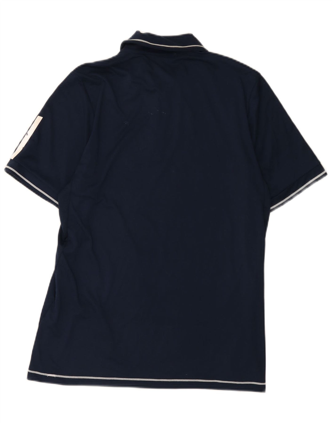 Camisa polo masculina Adidas Climacool pequena azul marinho poliéster