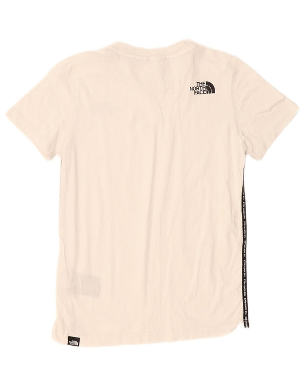 Camiseta gráfica The North Face Boys 11-12 anos grande algodão off white