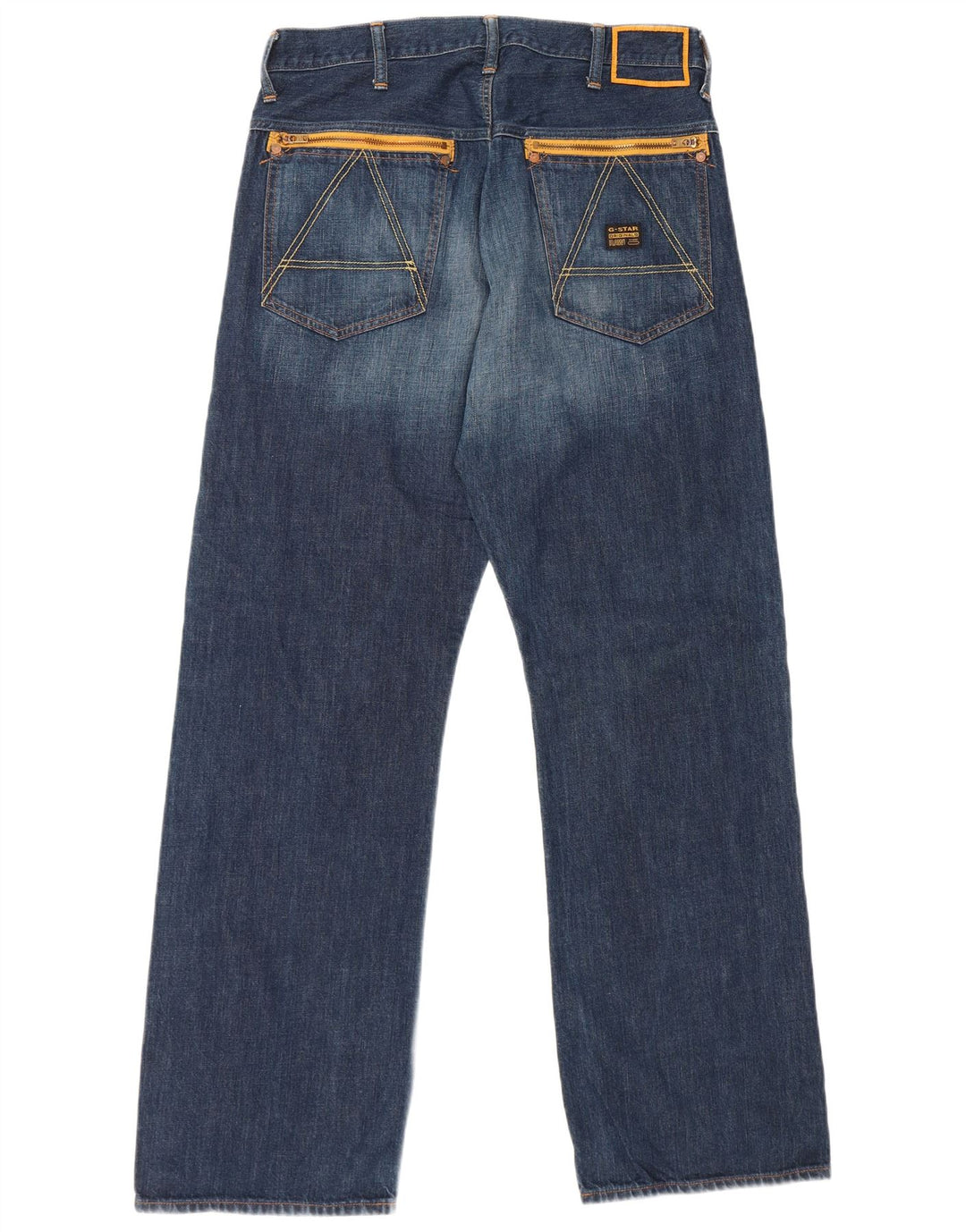 Jeans soltos masculinos G-Star W34 L36 algodão azul