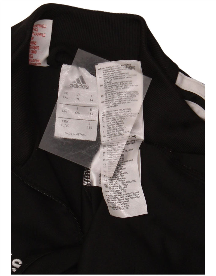 ADIDAS Boys Climacool Pullover Top de treino 13-14 anos XL preto