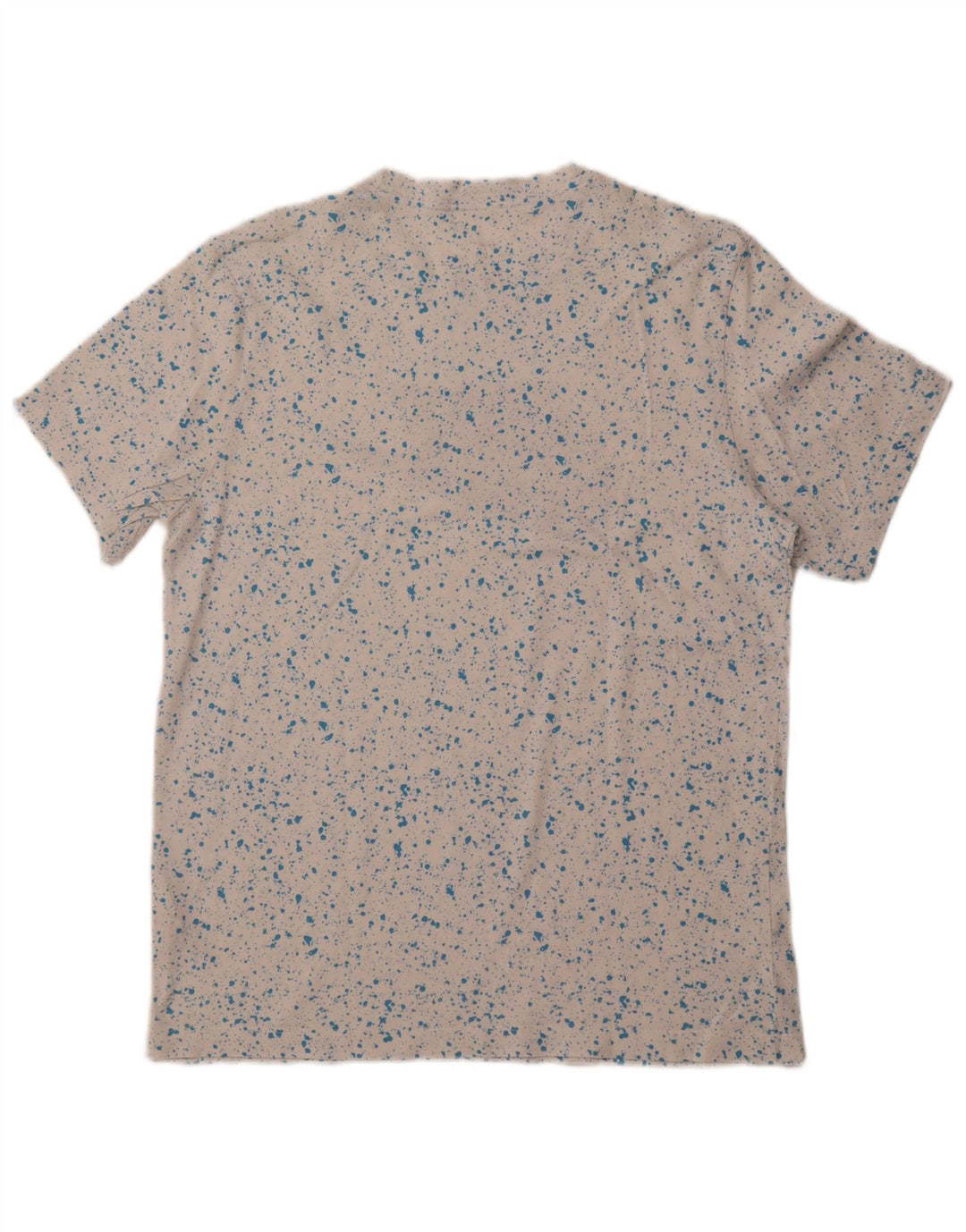 Camiseta gráfica masculina NIKE Top médio branco manchado de algodão