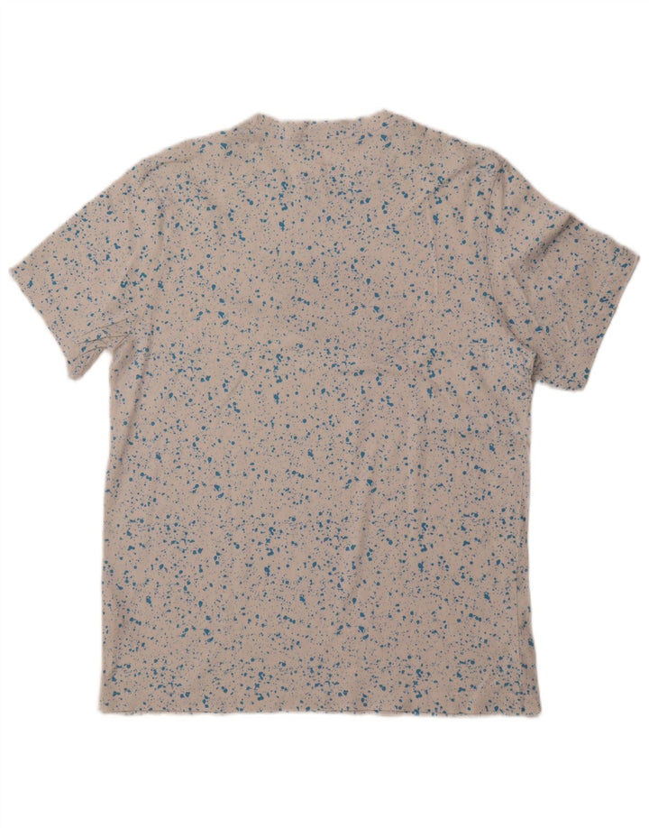 Camiseta gráfica masculina NIKE Top médio branco manchado de algodão