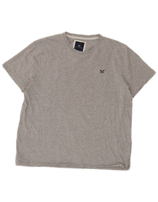 Camiseta masculina Crew Clothing Top XL algodão cinza