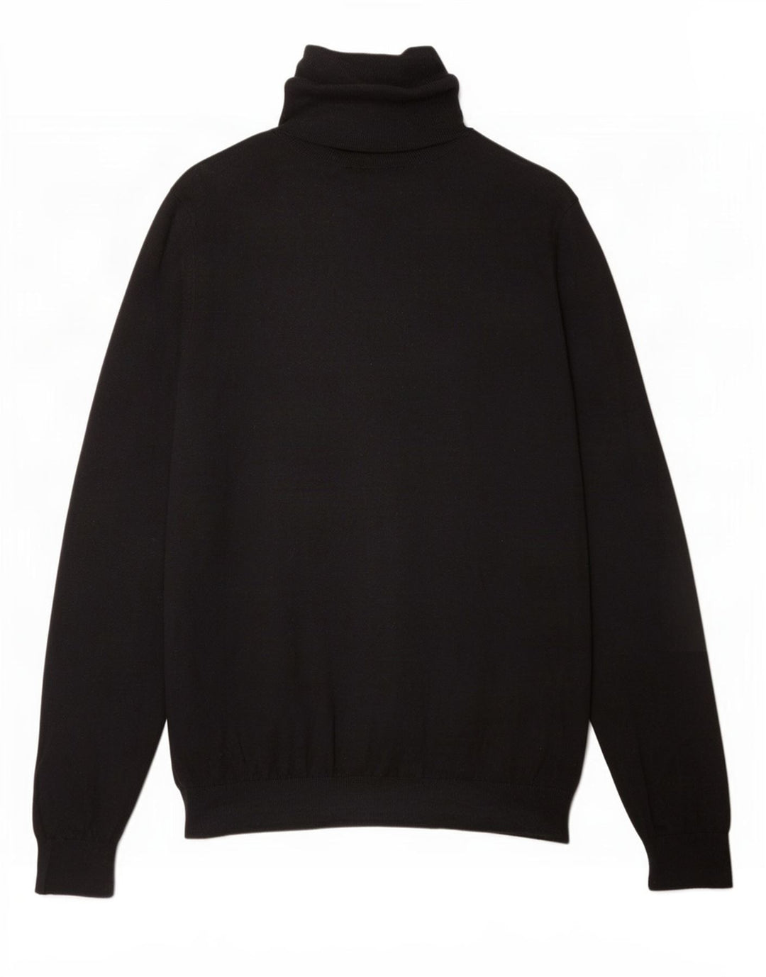 Suéter feminino Massimo Dutti com gola redonda Reino Unido 16 grande algodão preto