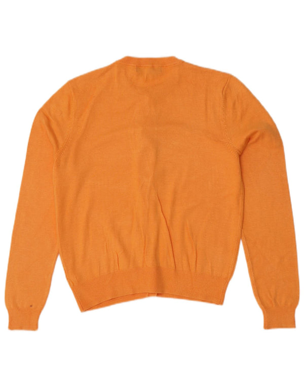 Suéter feminino Marks & Spencer Crop Cardigan Reino Unido 12 Médio Laranja