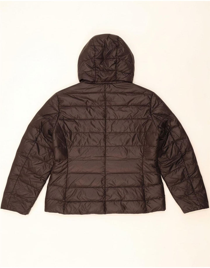 Jaqueta feminina acolchoada com capuz ELLESSE UK 18 XL preta