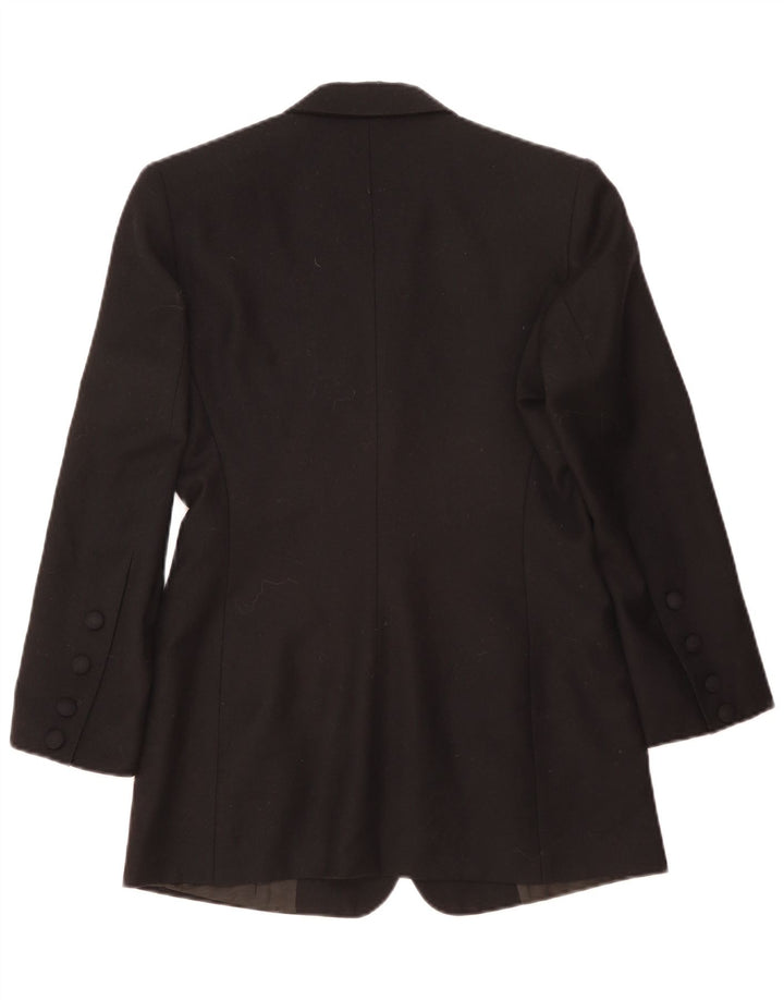 Jaqueta blazer feminina Sportstaff com 9 botões IT 42 lã virgem preta média