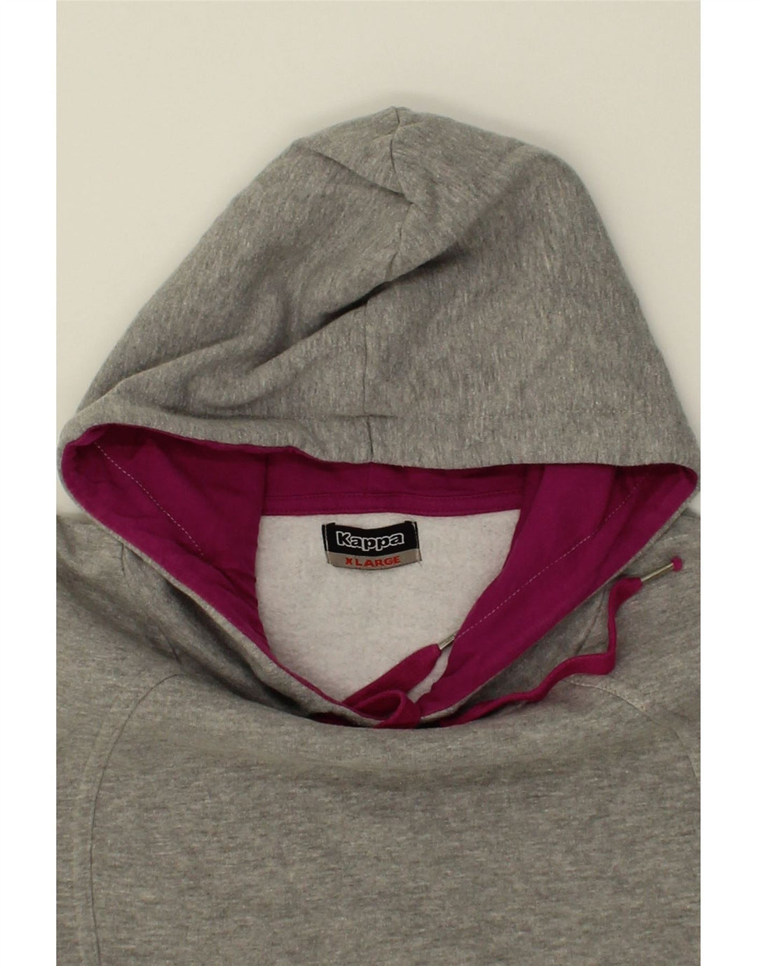 KAPPA Womens Hoodie Jumper UK 18 XL Grey Cotton Vintage Kappa and Second-Hand Kappa from Messina Hembry 