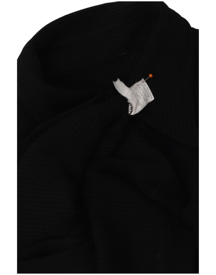 Camisa feminina VINTAGE UK 12 acrílico preto médio