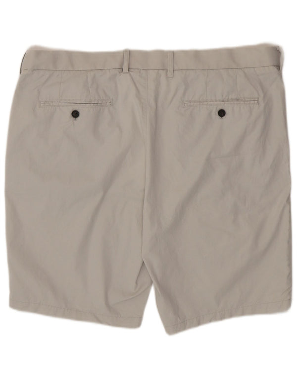 Shorts chino masculino Marks & Spencer W42 2XL algodão bege