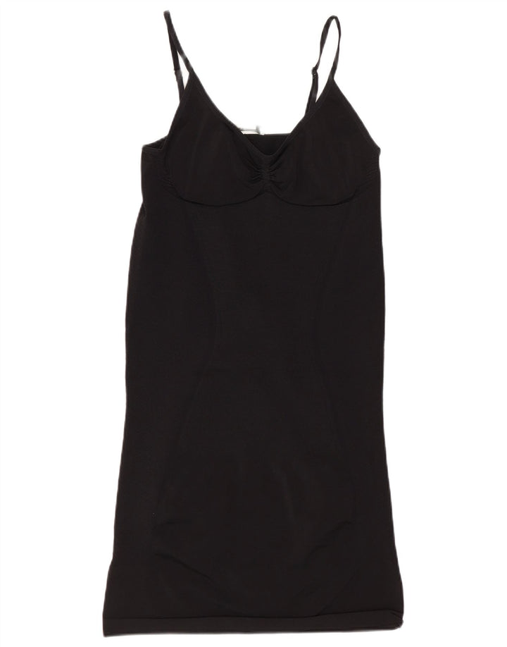 Max Mara Vestido feminino oversized slip Reino Unido 16 grande preto