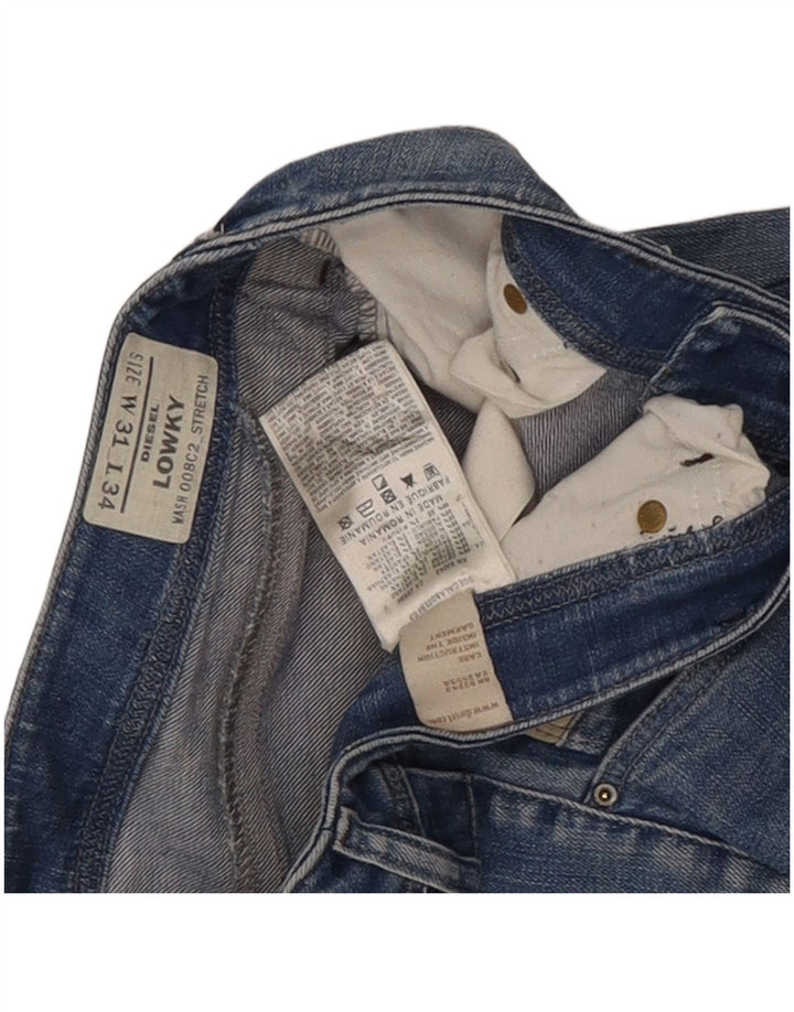 Diesel feminino Lowky Straight Jeans W31 L29 Azul Algodão