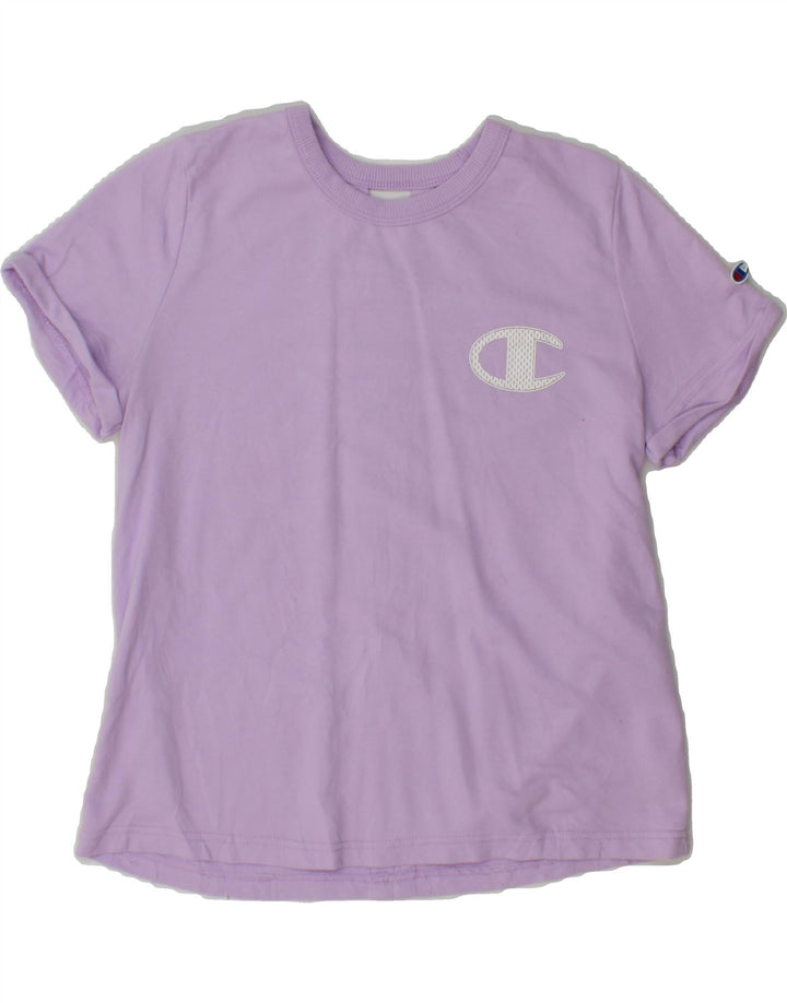 CHAMPION Girls T-Shirt Top 13-14 Years XL Purple Cotton Vintage Champion and Second-Hand Champion from Messina Hembry 