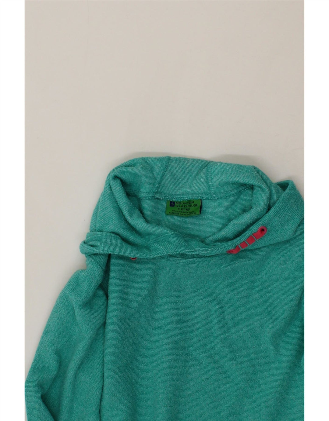 MOUNTAIN WAREHOUSE Girls Hoodie Jumper 11-12 Years Turquoise Polyester Vintage Mountain Warehouse and Second-Hand Mountain Warehouse from Messina Hembry 