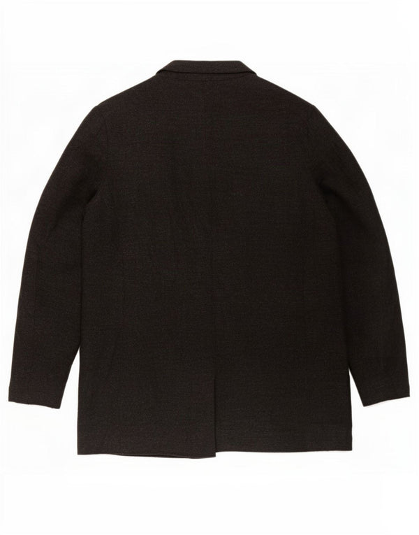 Jaqueta Zara Womens Open Blazer Reino Unido 14 Grande Preto