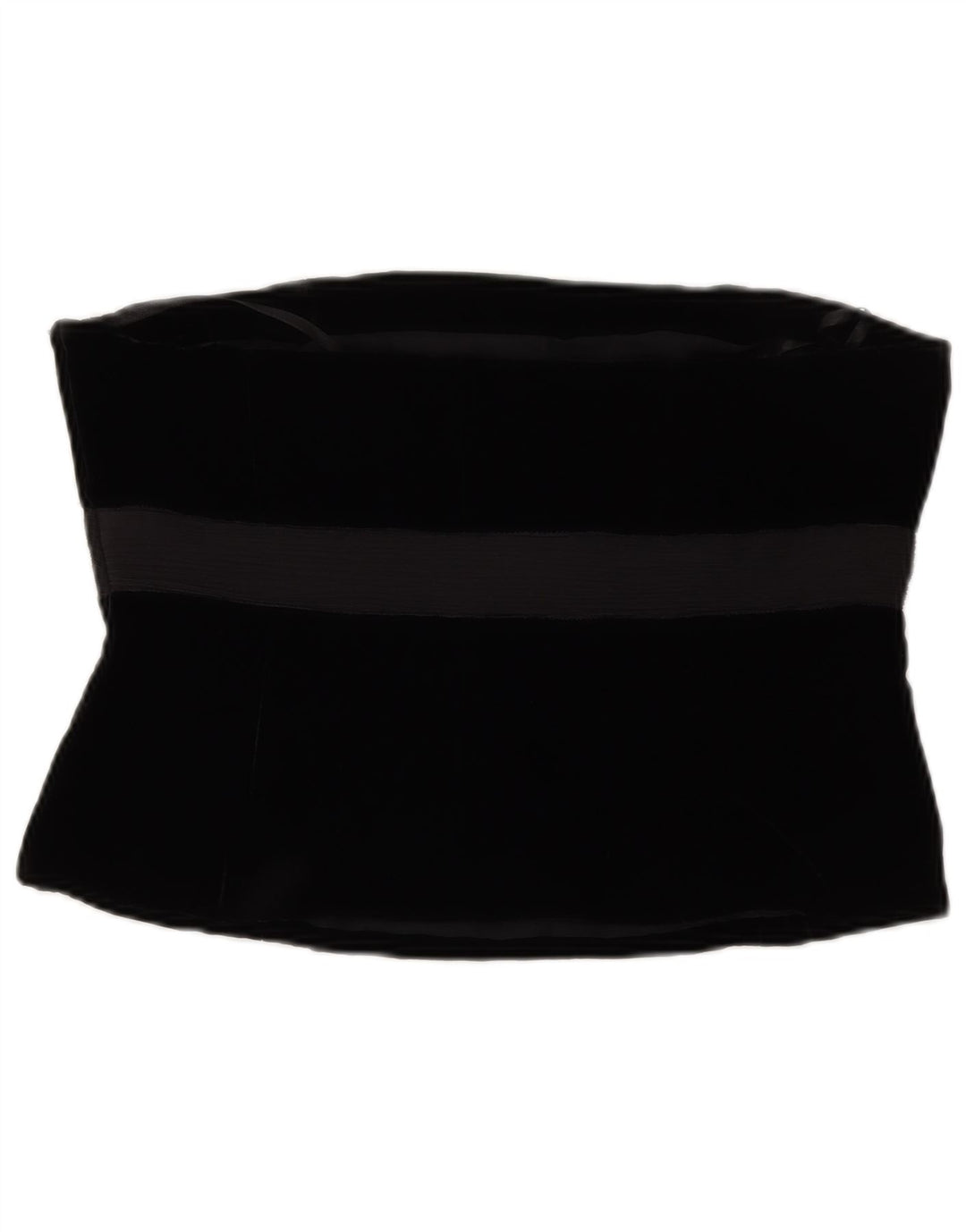 LAURA ASHLEY Top feminino de veludo espartilho Reino Unido 14 viscose preta média