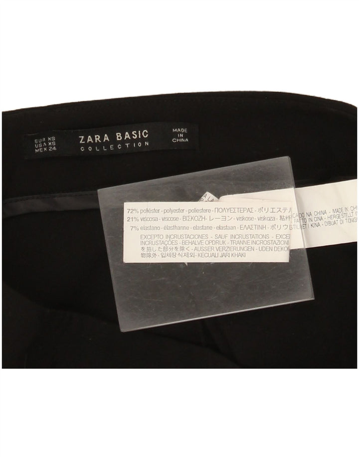 Shorts casual feminino Zara XS W24 poliéster preto
