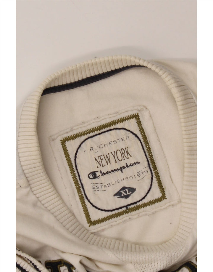 Camiseta feminina estampada Champion UK 18 XL branca