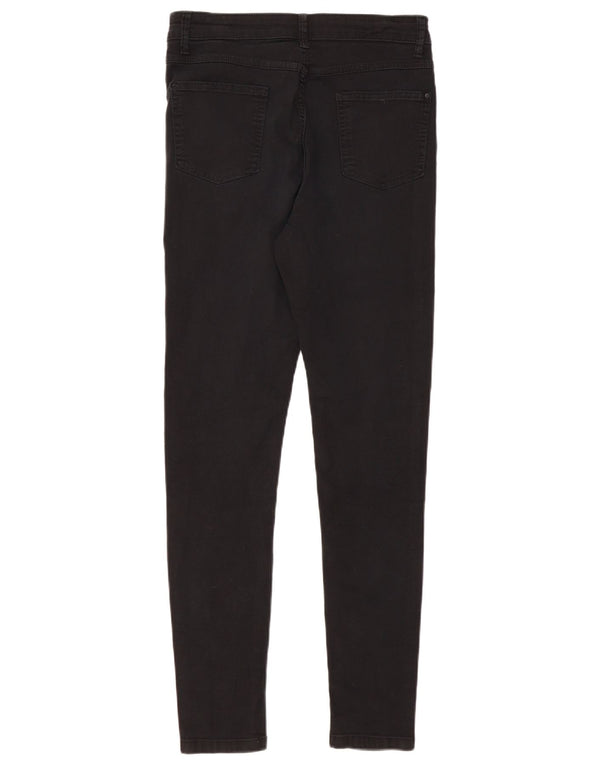 Calça jeans feminina Marks & Spencer UK 12 médio W32 L31 algodão preto
