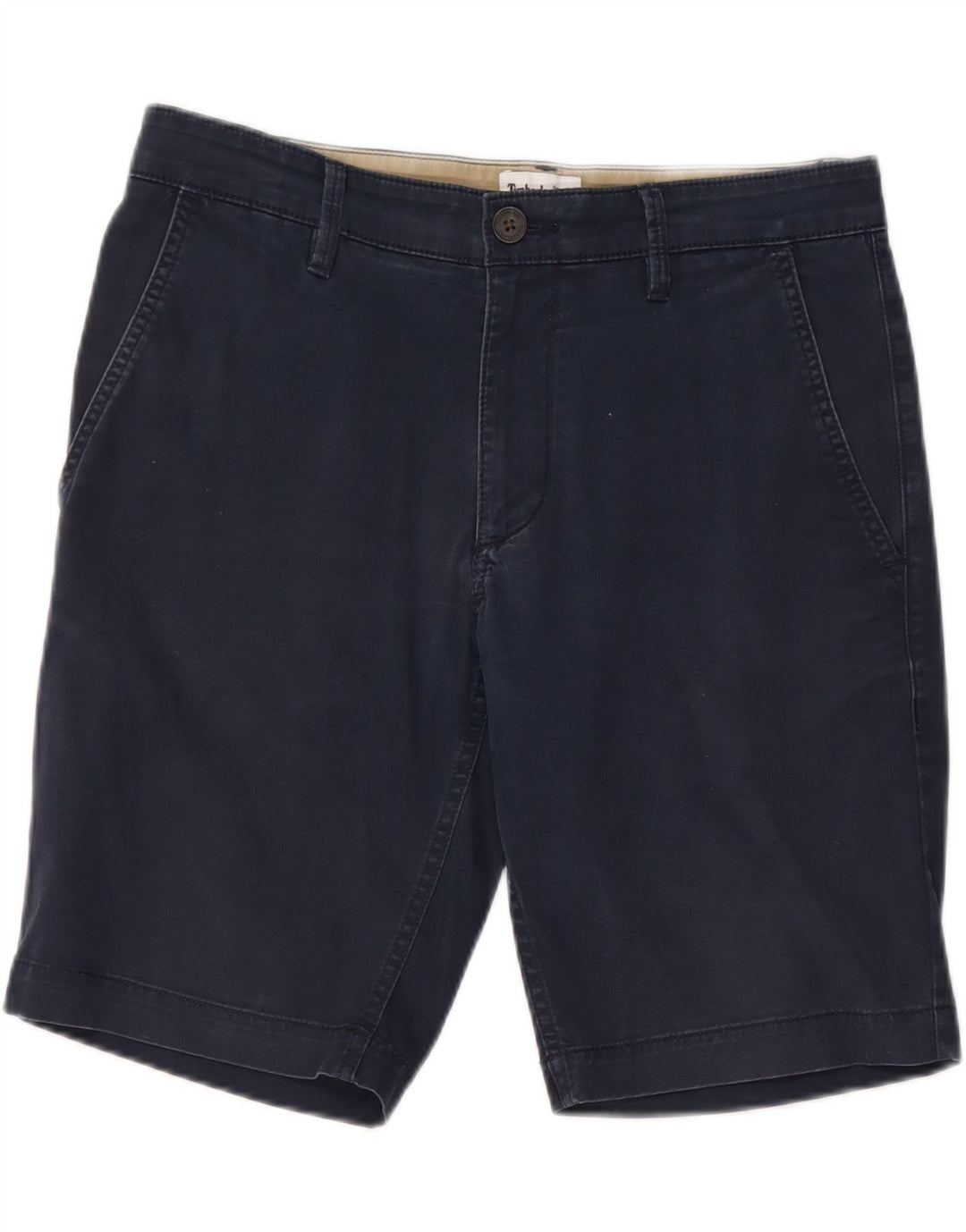 TIMBERLAND Mens Chino Shorts W32 Médio Algodão Azul Marinho