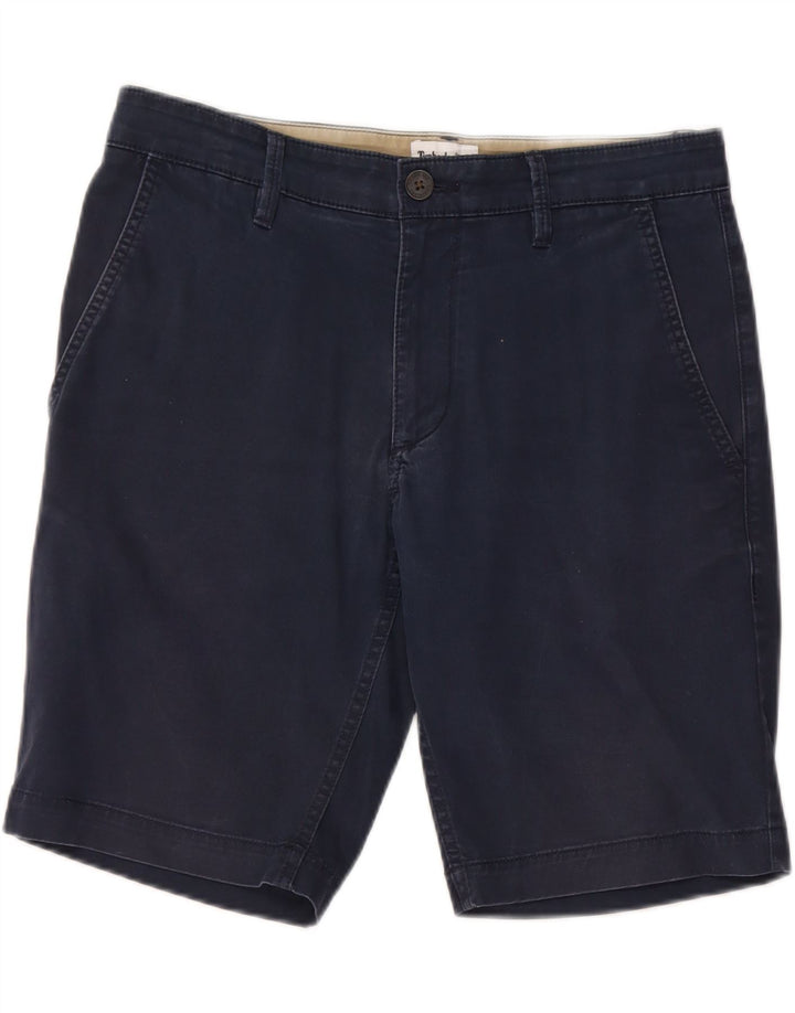TIMBERLAND Mens Chino Shorts W32 Médio Algodão Azul Marinho
