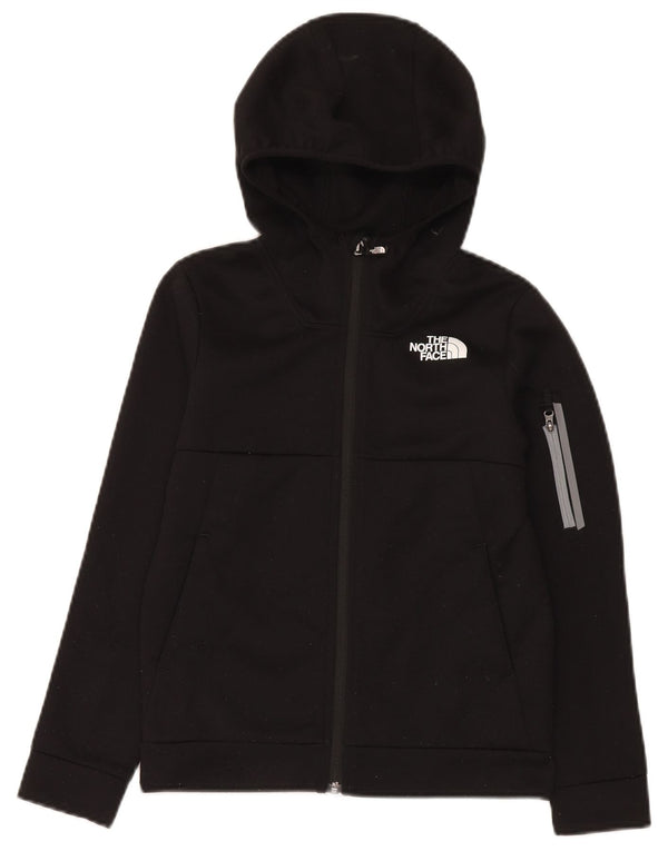 Suéter The North Face Boys Zip com capuz 11-12 anos grande poliéster preto