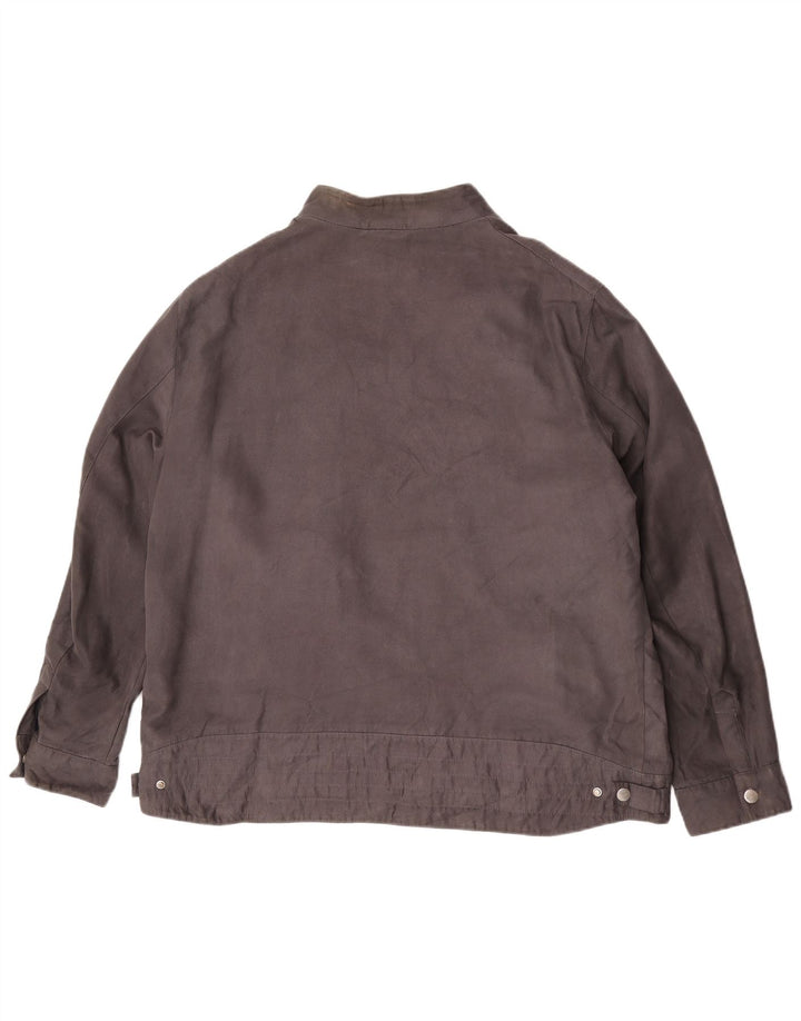 Jaqueta bomber masculina Marks & Spencer UK 46 3XL cinza poliéster