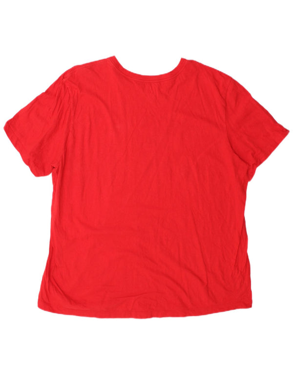 Camiseta gráfica masculina Nike Top 2XL vermelha