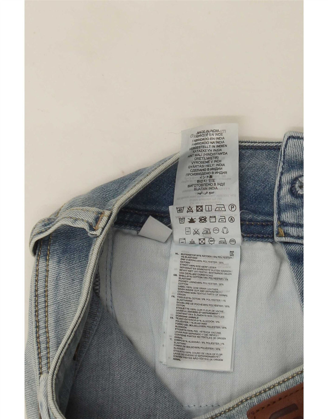 Calça jeans masculina G-Star Bootcut W27 L30 algodão azul