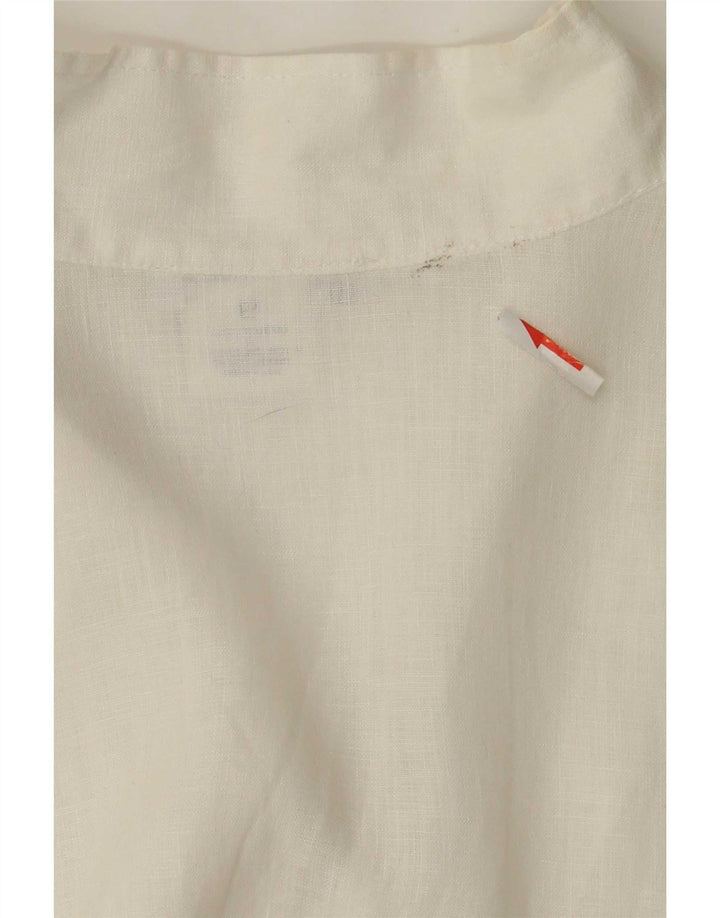 Vestido camisa feminino Naracamicie UK 12 médio branco