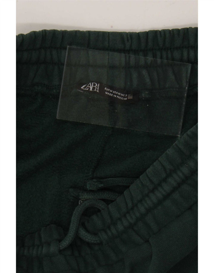 Zara Calça de treino masculina Joggers verde médio