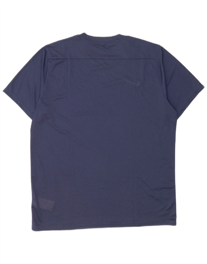 Camiseta masculina Nike Dri Fit Top 2XL poliéster azul marinho