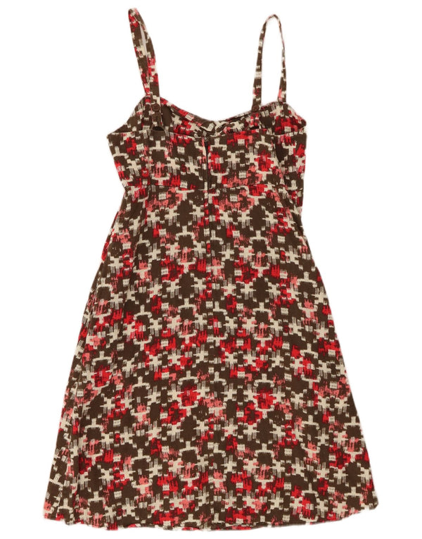 Vestido feminino Patagonia US 2 XS cânhamo geométrico multicolorido