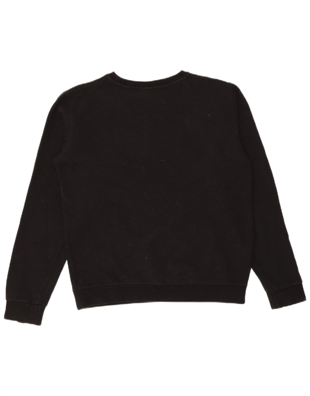 Ellesse moletom feminino grande com estampa gráfica Reino Unido 8 pequeno algodão preto