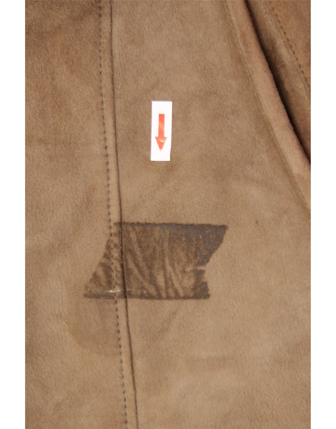 Casaco feminino vintage de shearling UK 18 XL Bege Shearling