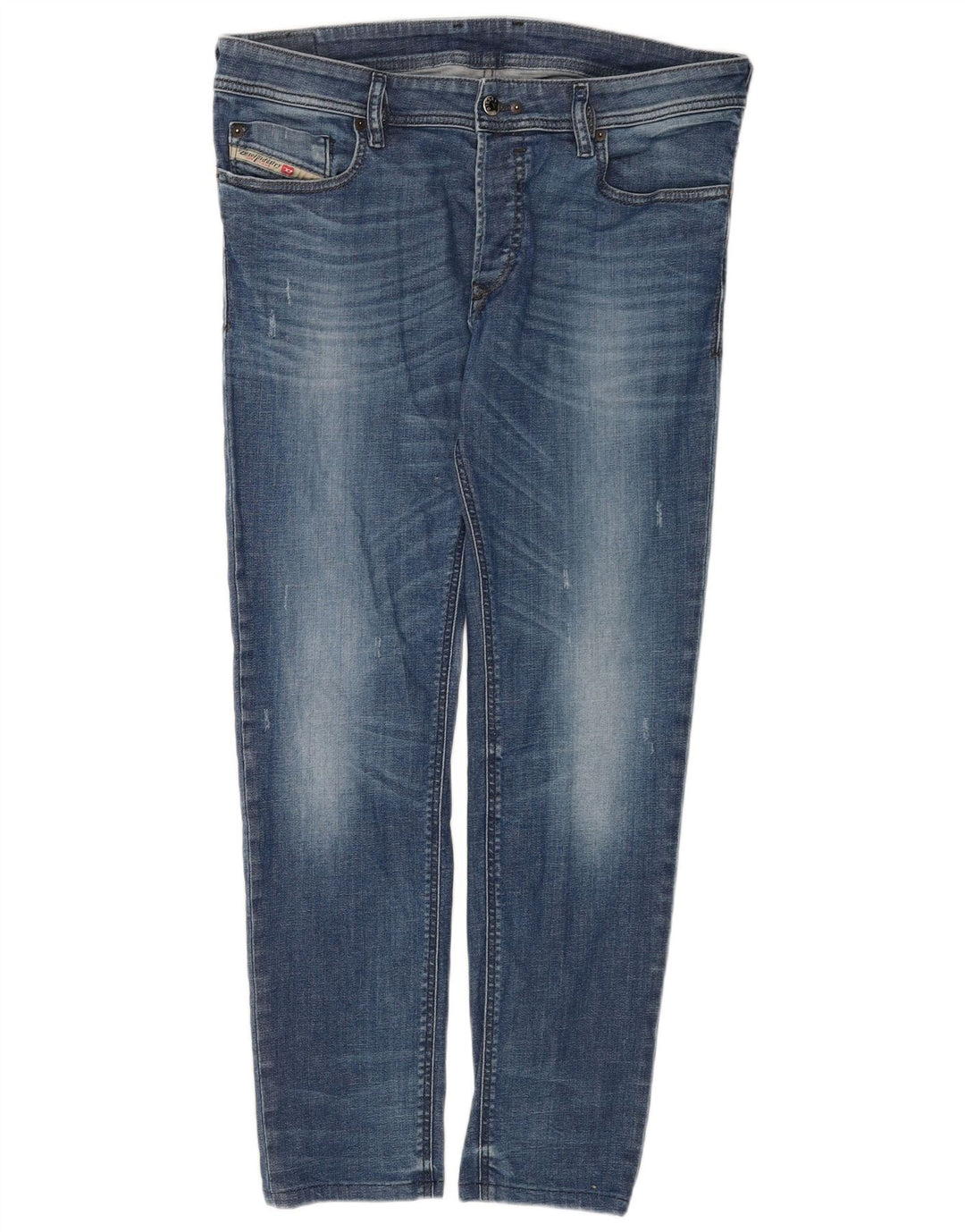Diesel Masculino Thanaz Slim Jeans W34 L30 Azul Algodão