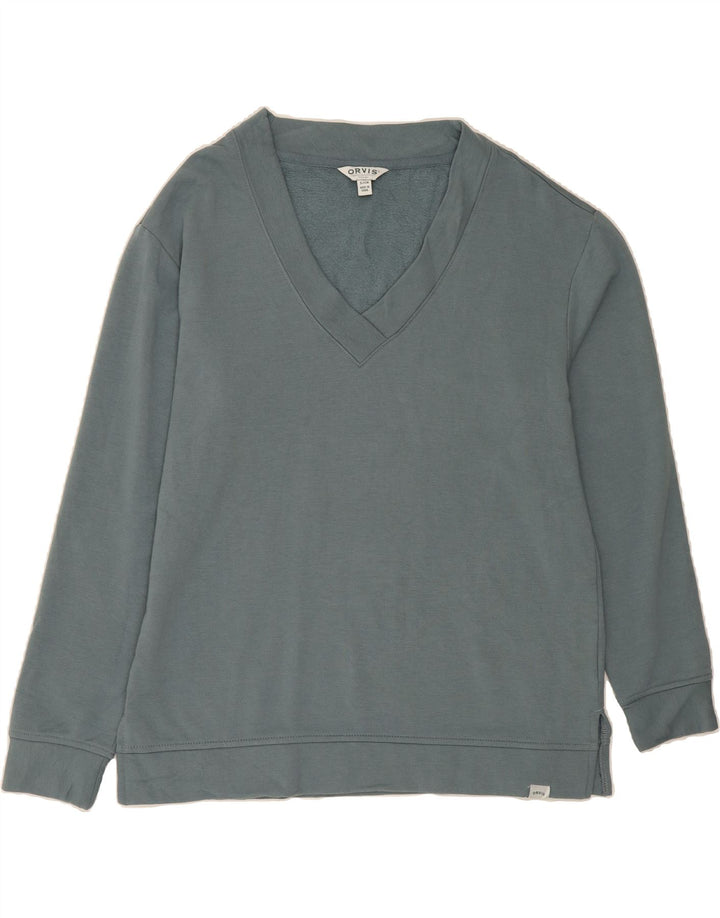 OASIS Womens Oversized Sweatshirt Jumper UK 10 Small Blue Modal Vintage Oasis and Second-Hand Oasis from Messina Hembry 