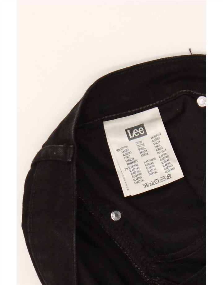 Lee Mens Brooklyn Straight Jeans W34 L32 Algodão Preto