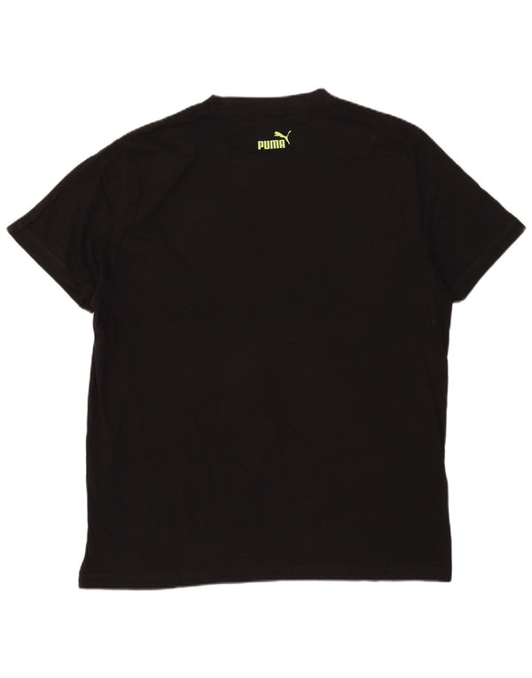Puma Mens Graphic T-Shirt Top XL Black