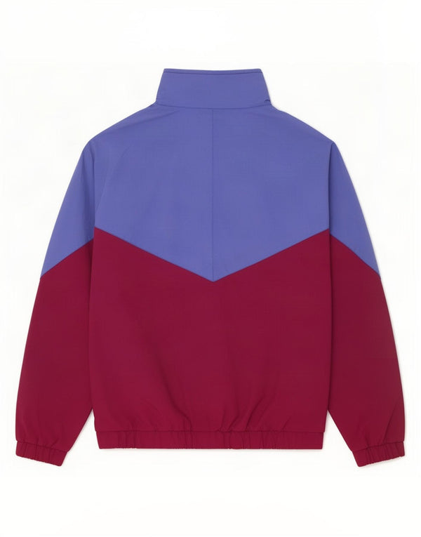 Jaqueta masculina de lã Jack Wolfskin UK 40 grande bloco colorido multicolorido