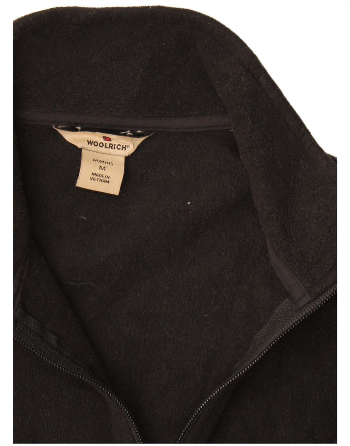 Colete de lã feminino Woolrich UK 14 médio preto