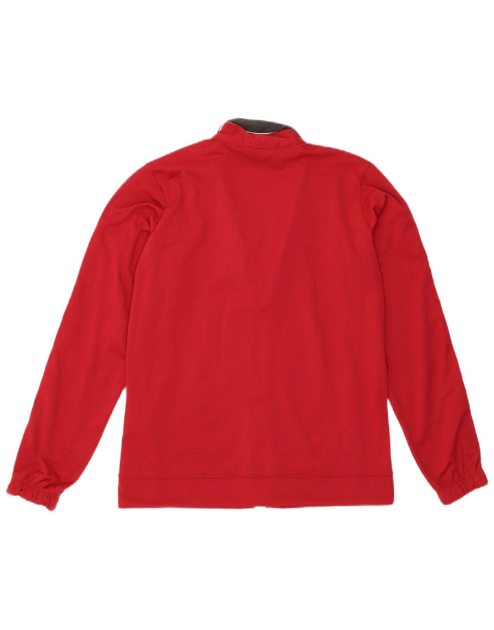 Champion Womens Easy Fit Tracksuit Top Jacket UK 10 Pequeno Poliéster Vermelho