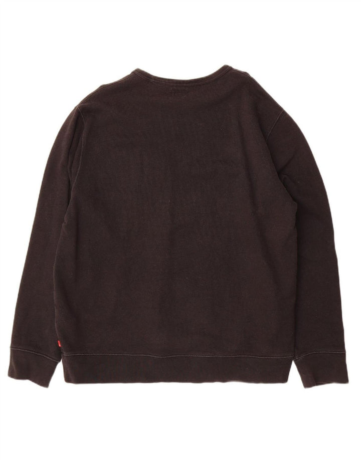 LEVI'S moletom gráfico masculino Jumper XL algodão preto