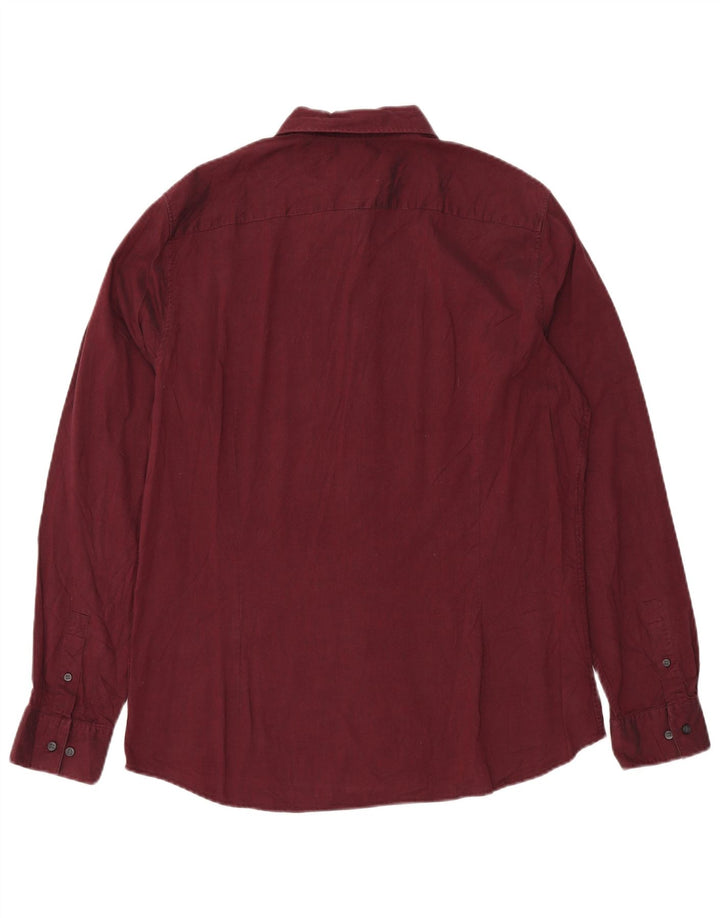 Camisa justa masculina CALVIN KLEIN grande marrom