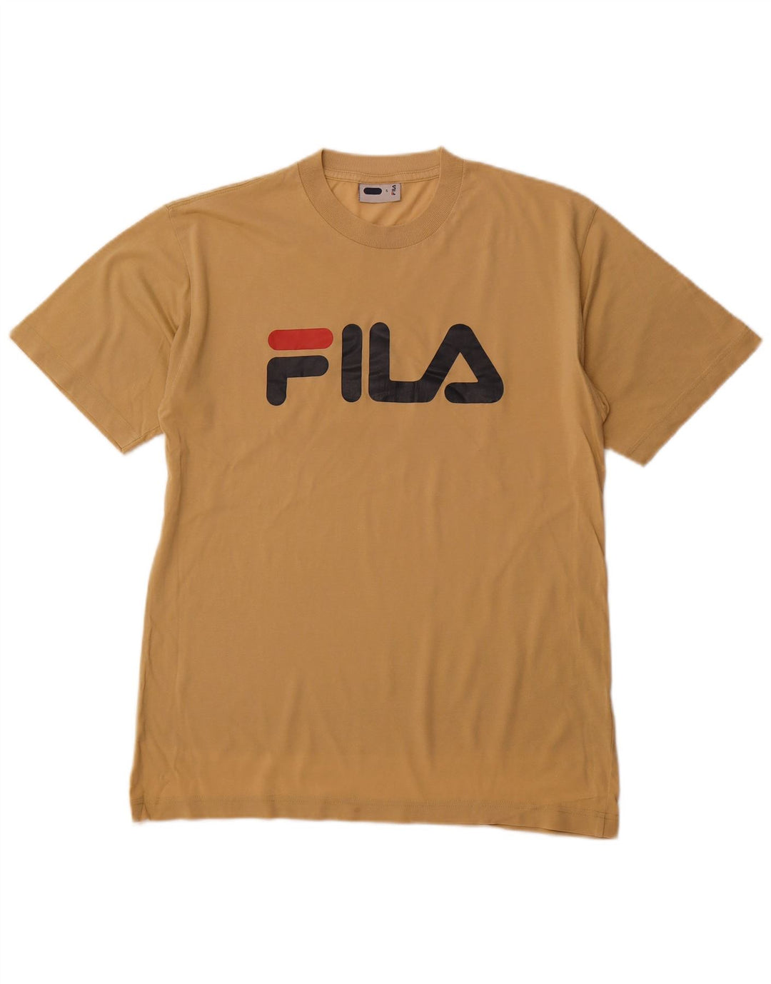 Camiseta masculina gráfica FILA Top pequeno bege