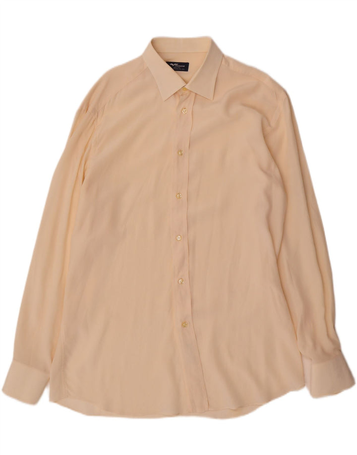 Camisa masculina Fenicia tamanho 39 15 1/2 médio off white