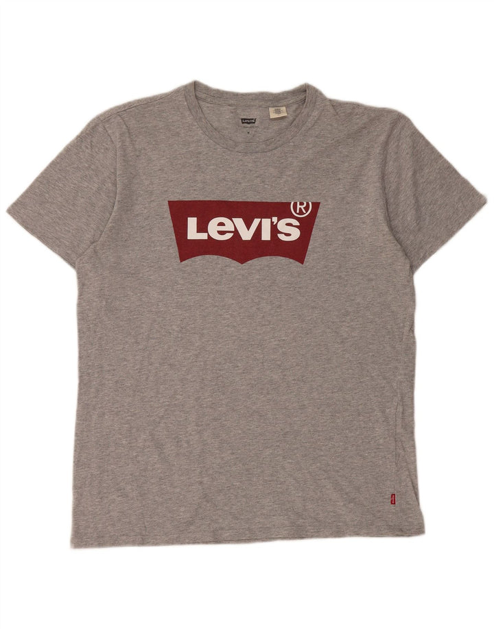 Camiseta gráfica masculina Levi's cinza médio