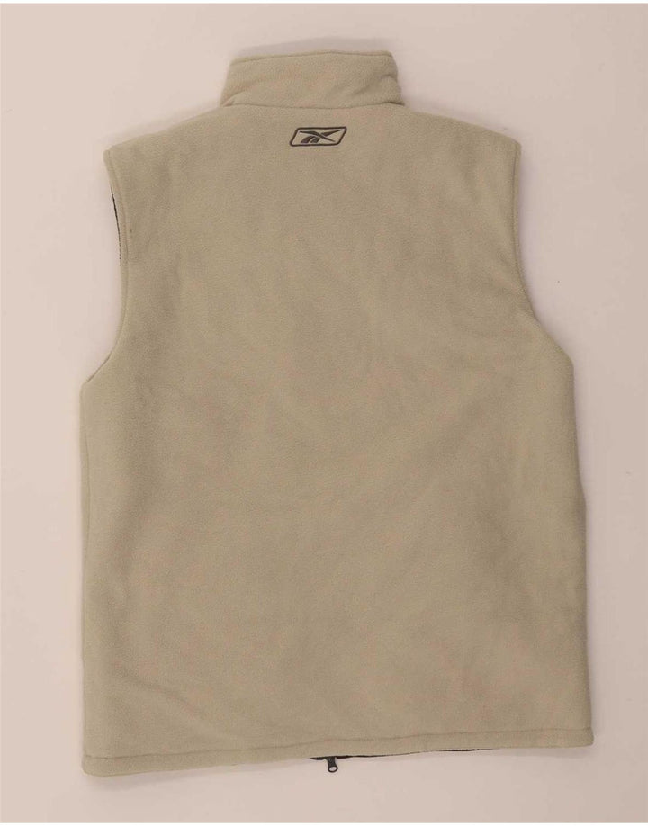Colete acolchoado reversível feminino Reebok UK 14 grande cinza
