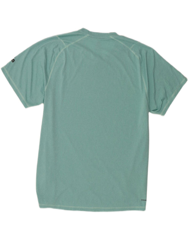 Adidas Mens Aeroready T-Shirt Top XL Turquesa Poliéster